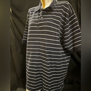 Izod polo navy and white